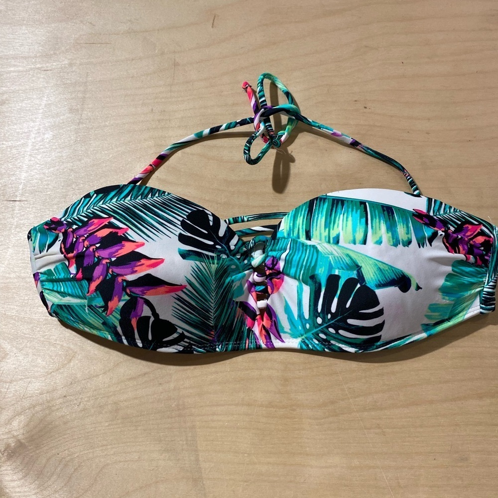 NOBO Tropical Print Bikini Top size Large (11-13) (AL) - Picture 9 of 15